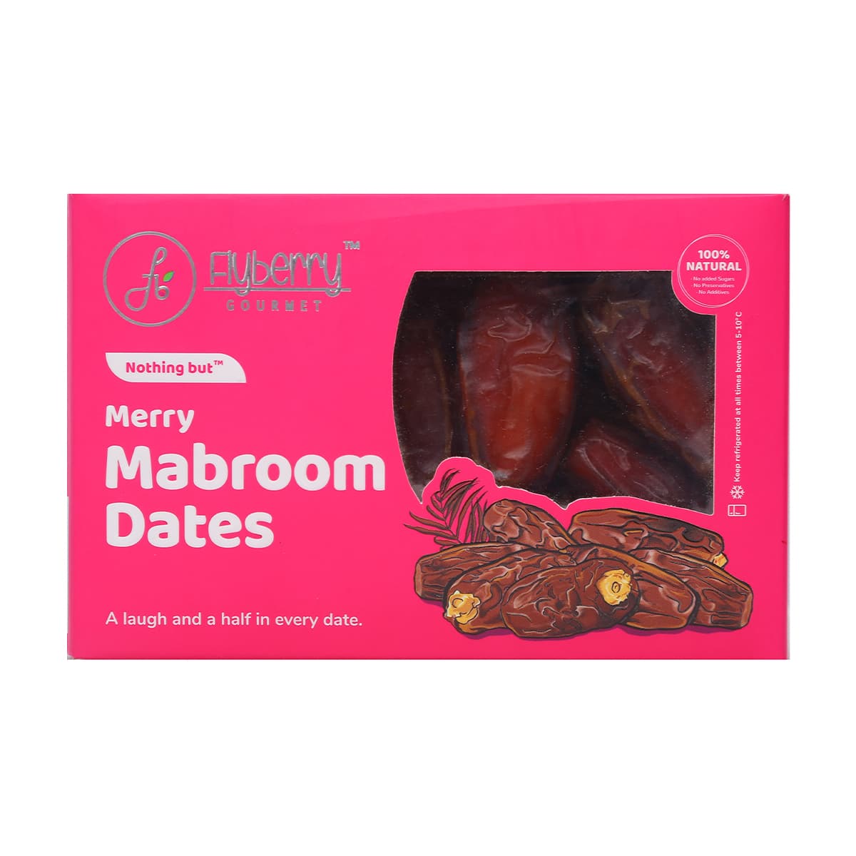 Flyberry Gourmet Mabroom Dates (Khajoor/Khajur) 200g | 100% Natural | Rich in Calcium, Iron and Potassium | Instant Energy