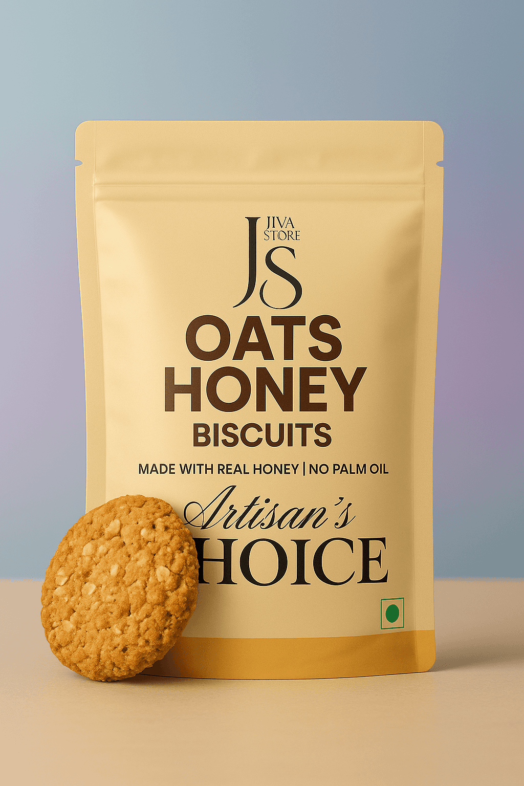 Jiva Store Oats Honey Biscuits (200g) | Healthy & Crunchy Snack | Naturally Sweetened with Real Honey, No Palm Oil | Artisan's Choice