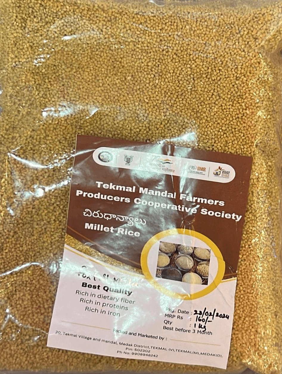 Tekmal Mandal Farmers Producers (Millet Rice ) 1kg