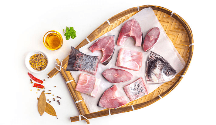 Catla Medium Bengali Cut With Head