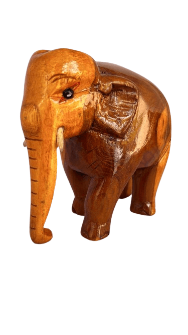 Wooden Elephant 4 inch 1 pc