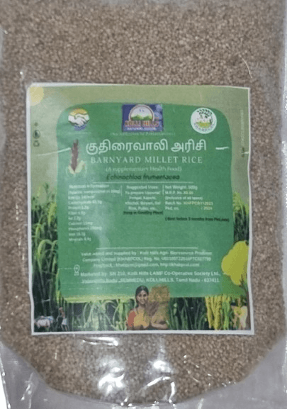 Barnyard Millet Rice(Kudhiravaali Rice) 500g