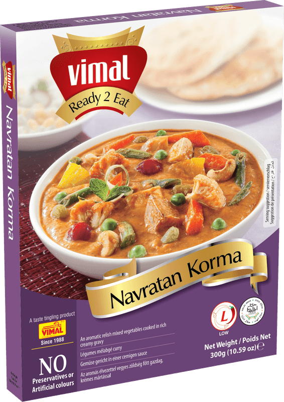 VIMAL Ready to Cook and EatNavratan Korma Instant Mix Vegetarian with No Added Preservative and Colours - 300g