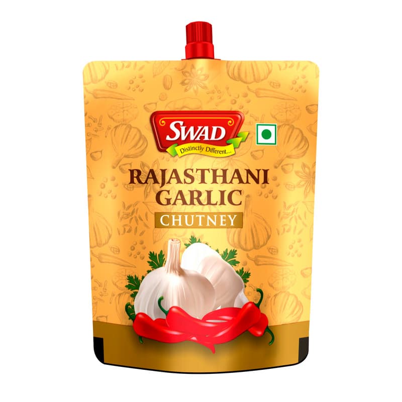 SWAD Rajasthani Garlic Pickles and Chutney 100g- Pack of 5