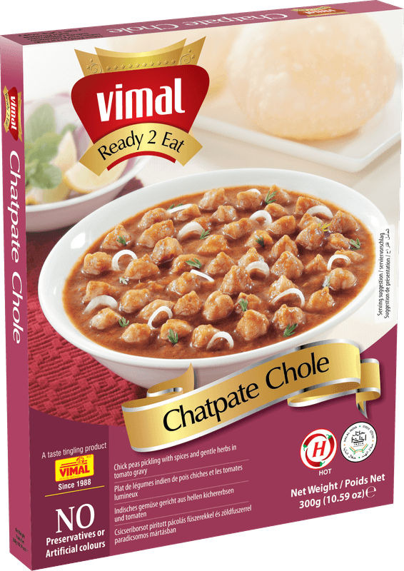 VIMAL Ready to Cook and EatChatpate Chole Instant Mix Vegetarian with No Added Preservative and Colours - 300g Pack of 3