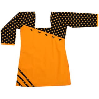 Dakshan Collections Self Cotton Kurti For Girls