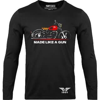 FastB Men Graphic Print Round Neck Black T-Shirt