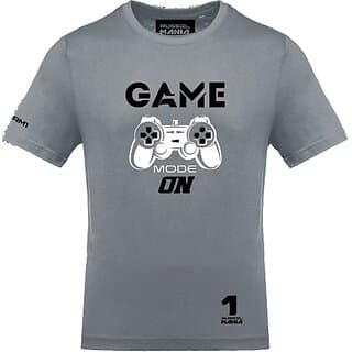 FastB Men Printed, Typography Round Neck Grey T-Shirt