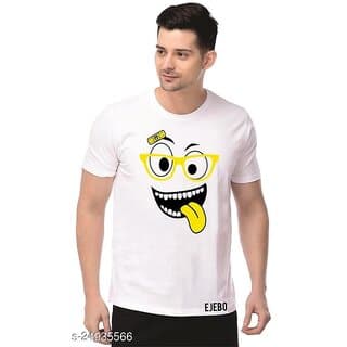 Solely Men Polyester Yellow Eye Printed Dryfit Tshirt
