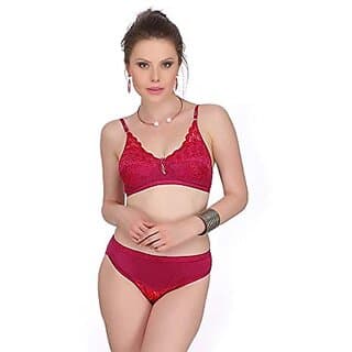 U-Light Women Cotton Bra Panty Set For Women Lingerie Set Bra Panty Set For Women With Sexy Bra Panty Set For Women Innerwear