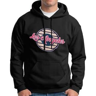 HIT SQUARE Men Black Printed Hooded Full Sleeve Sweatshirt.