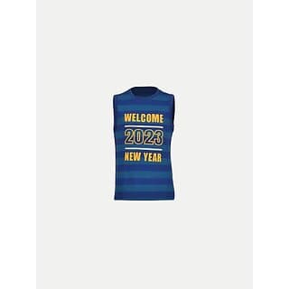 Radprix Boys Typography Pure Cotton T Shirt (Blue, Pack Of 1)
