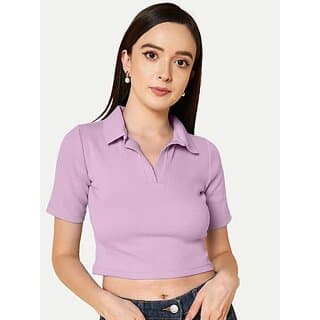 Radprix Casual Self Design Women Purple Top