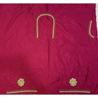 RR FABRIC Cotton Silk Self Design Blouse Material