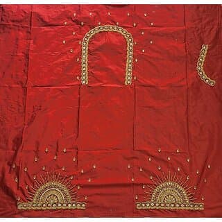 OMSAIFAB Cotton Silk Self Design Blouse Material