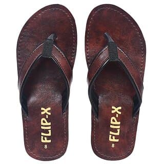LEACO Men Slippers By Flip X-Leatherette Comfortable, Stylish, Durable, Non-Slip Slippers For Men.