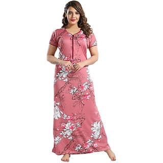 Brahmani Women Nighty (Pink)