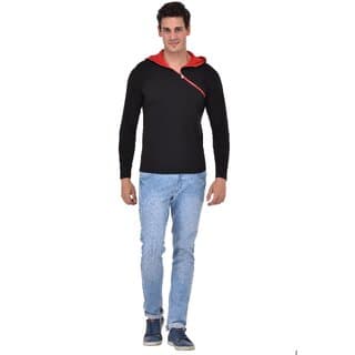 Redbrick Oblique Zipper Hoodies Men t-shirt (100 cotton)