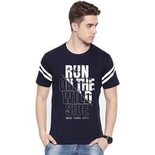 Manlino Men's Premium Printed Round Neck T-Shirt