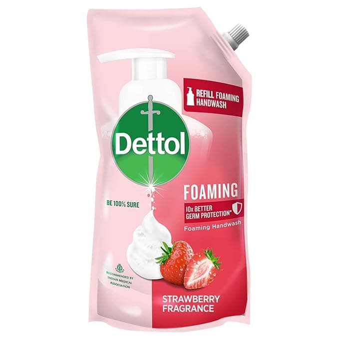 Dettol Foaming Handwash - 10x Better Germ Protection, Strawberry, 700 ml