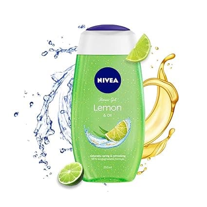 Nivea Lemon & Oil Shower Gel - Pampering Care With Refreshing Scent Of Lemon, 2x250 ml (Multipack)