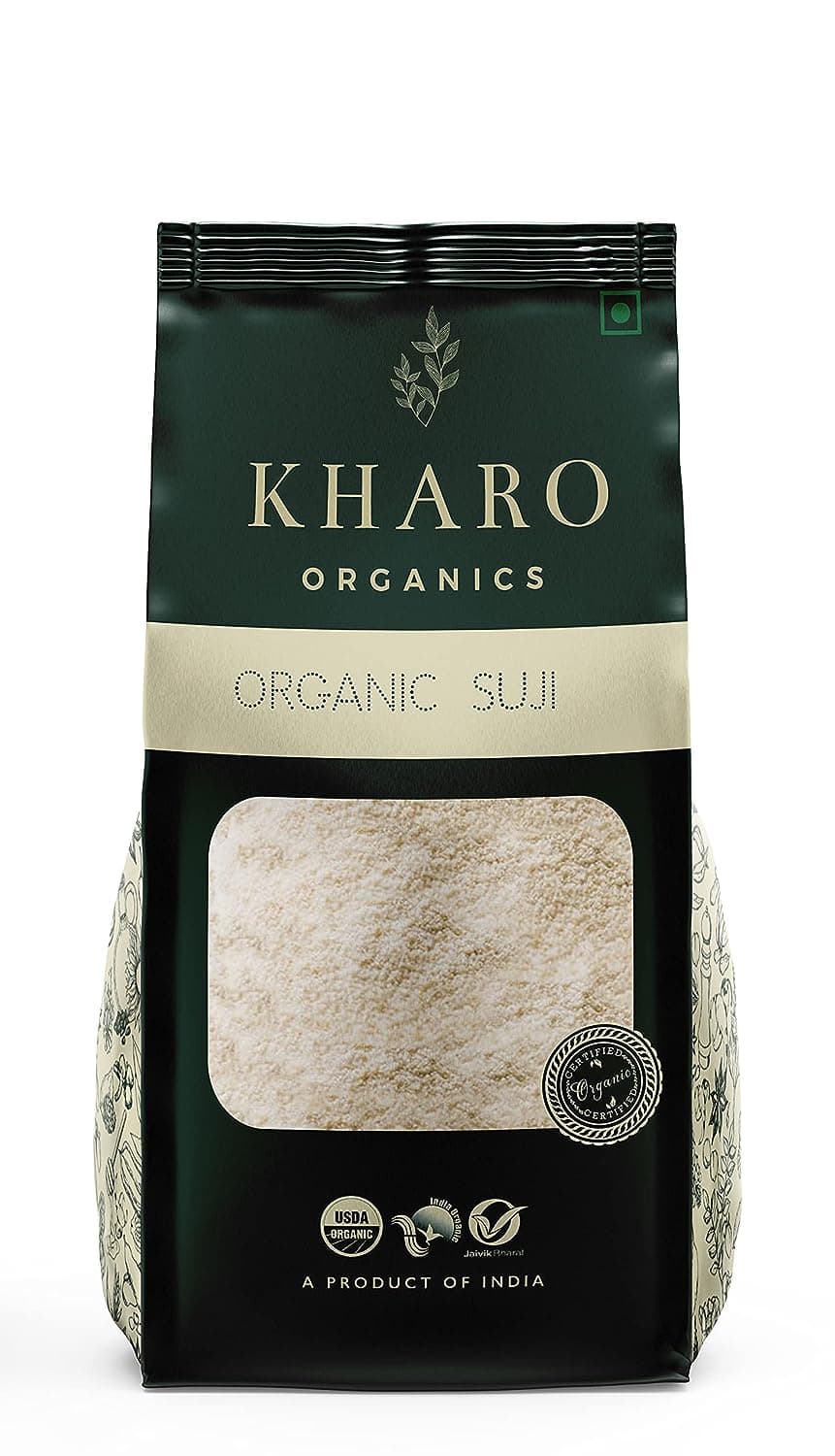 Kharo Organics Suji 500 Gms Pack Of 2