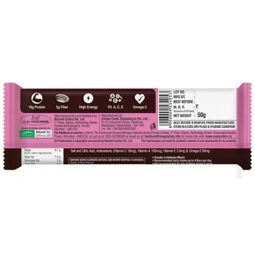 Ritebite Max Protein Daily Bar - Fruit & Nut 350 Gms