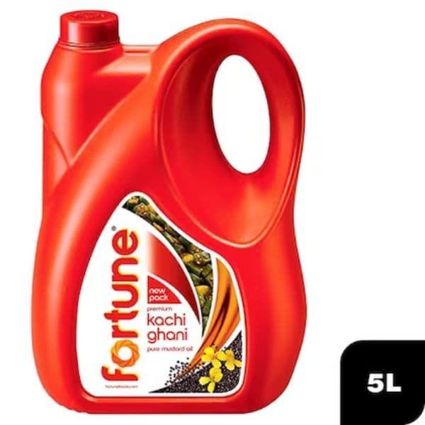 Fortune Pure Mustard Oil Bottle 5 Ltrs