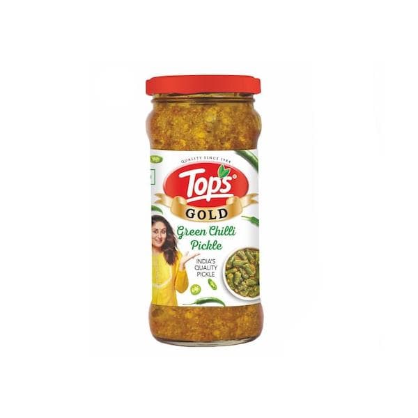 Tops Green Chilli Pickle  375 Gms