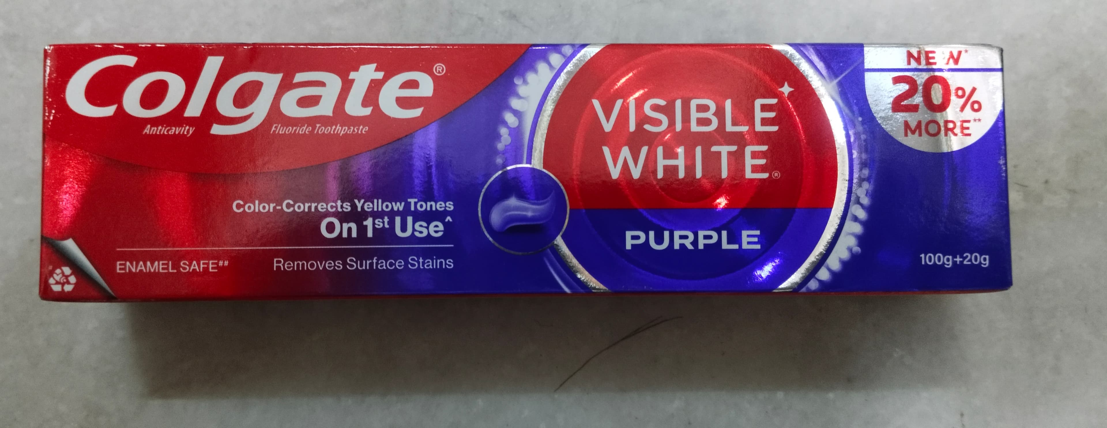 Colgate visible white purple 100+20 g