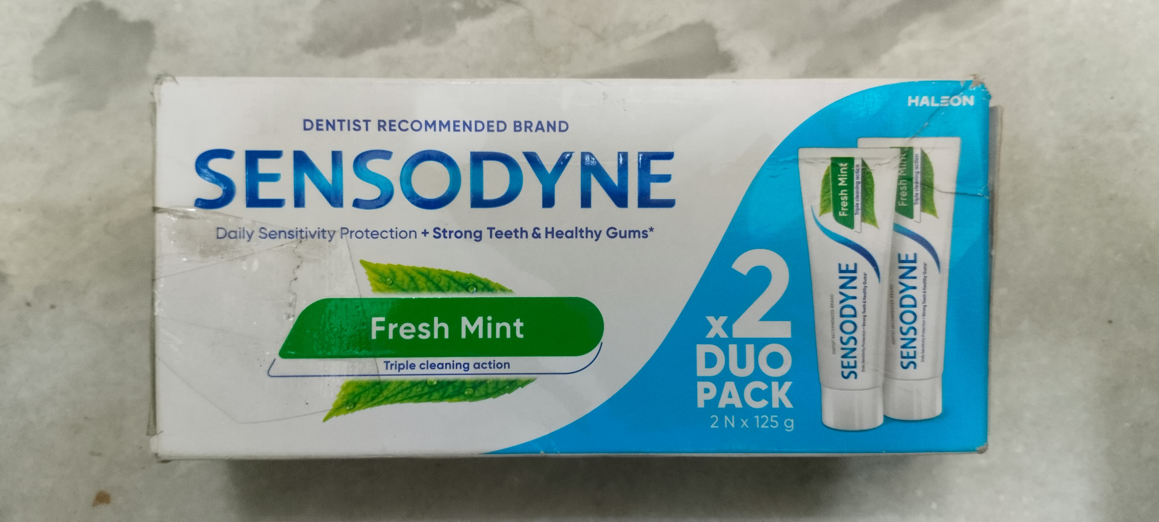 Sensodyne fresh Mint 125+125g