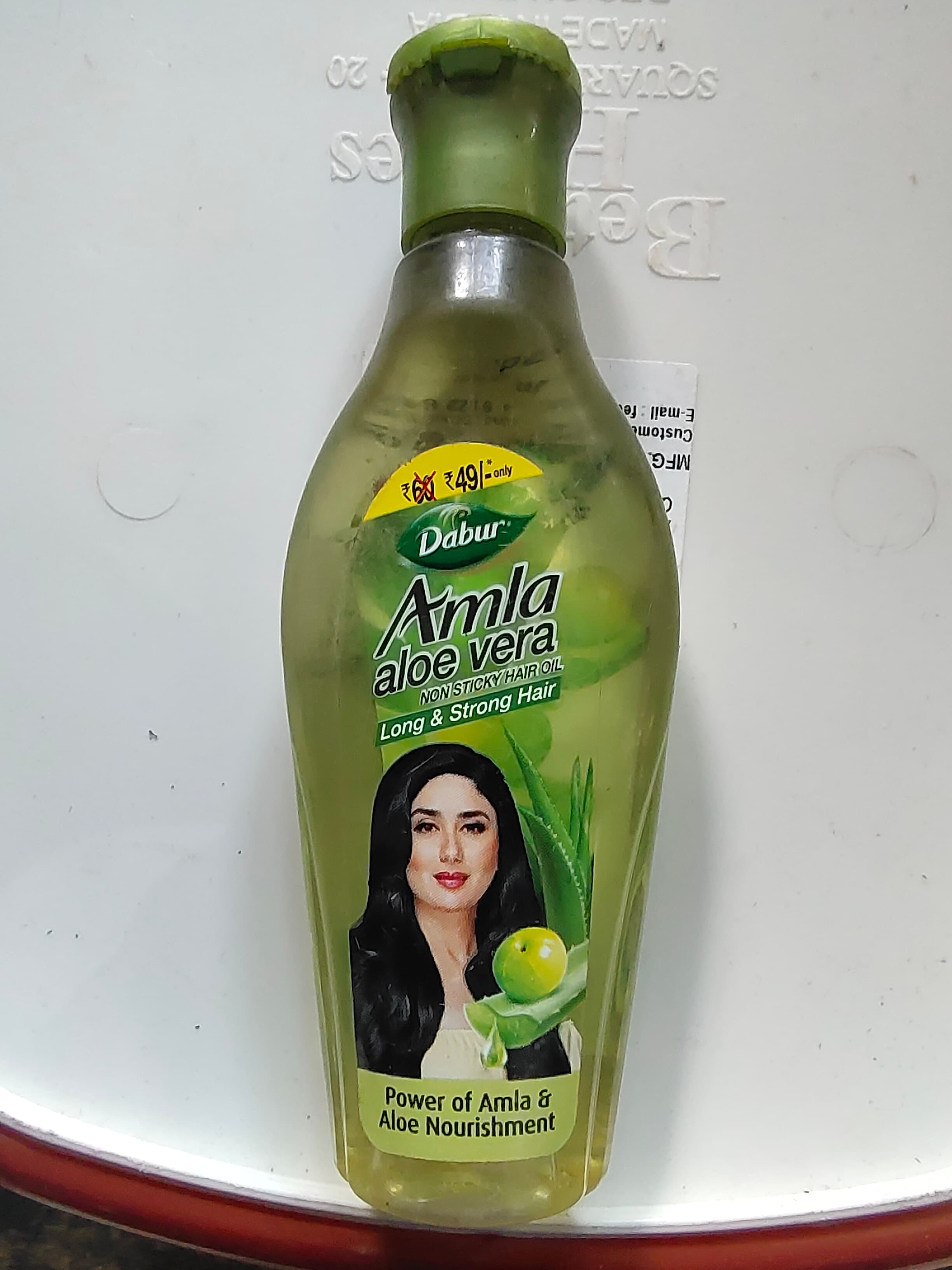 Dabur amla aloe vera non sticky hair oil
