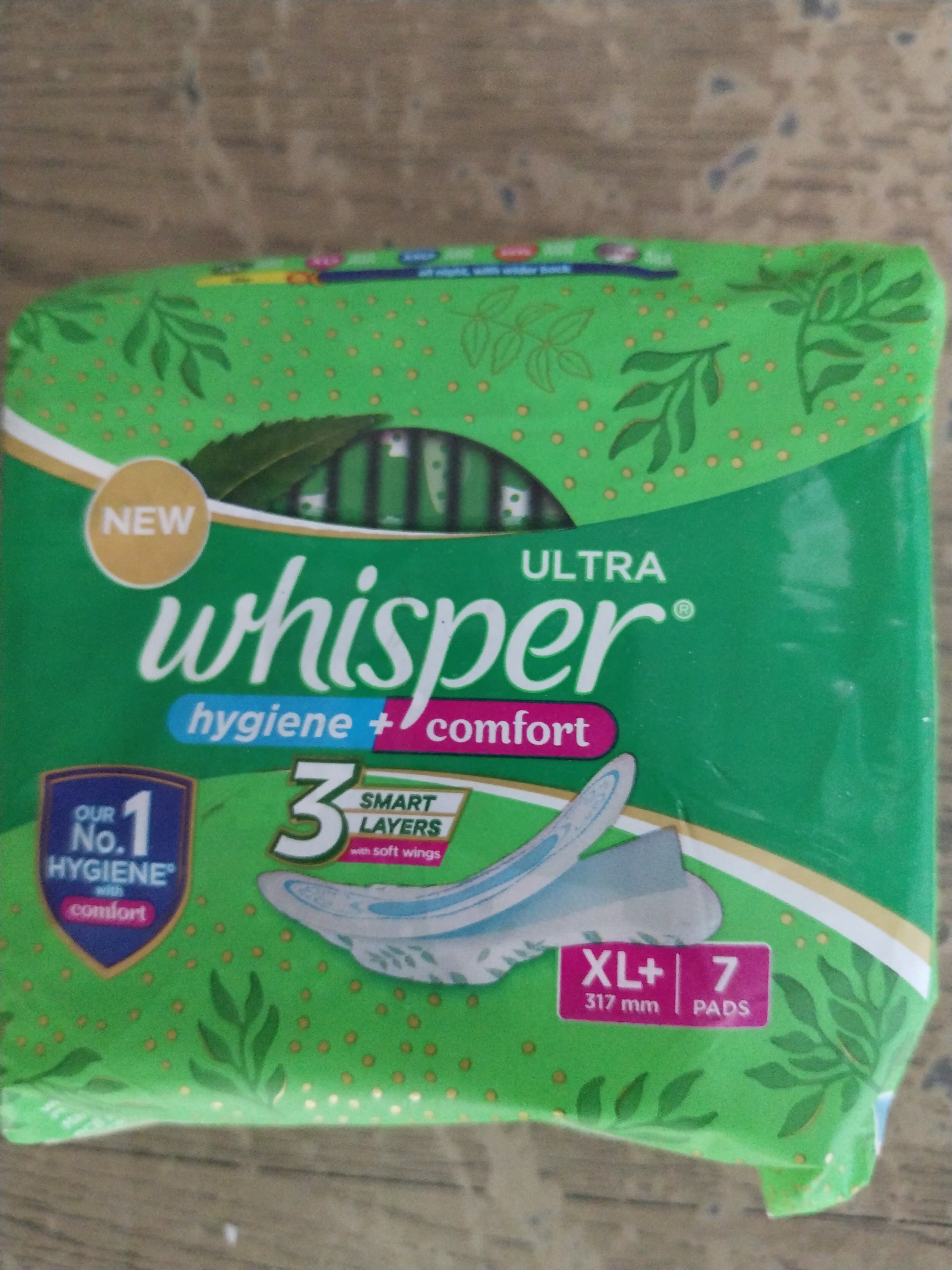 Whisper hygiene+comfort 3 smart layers xl+317mm