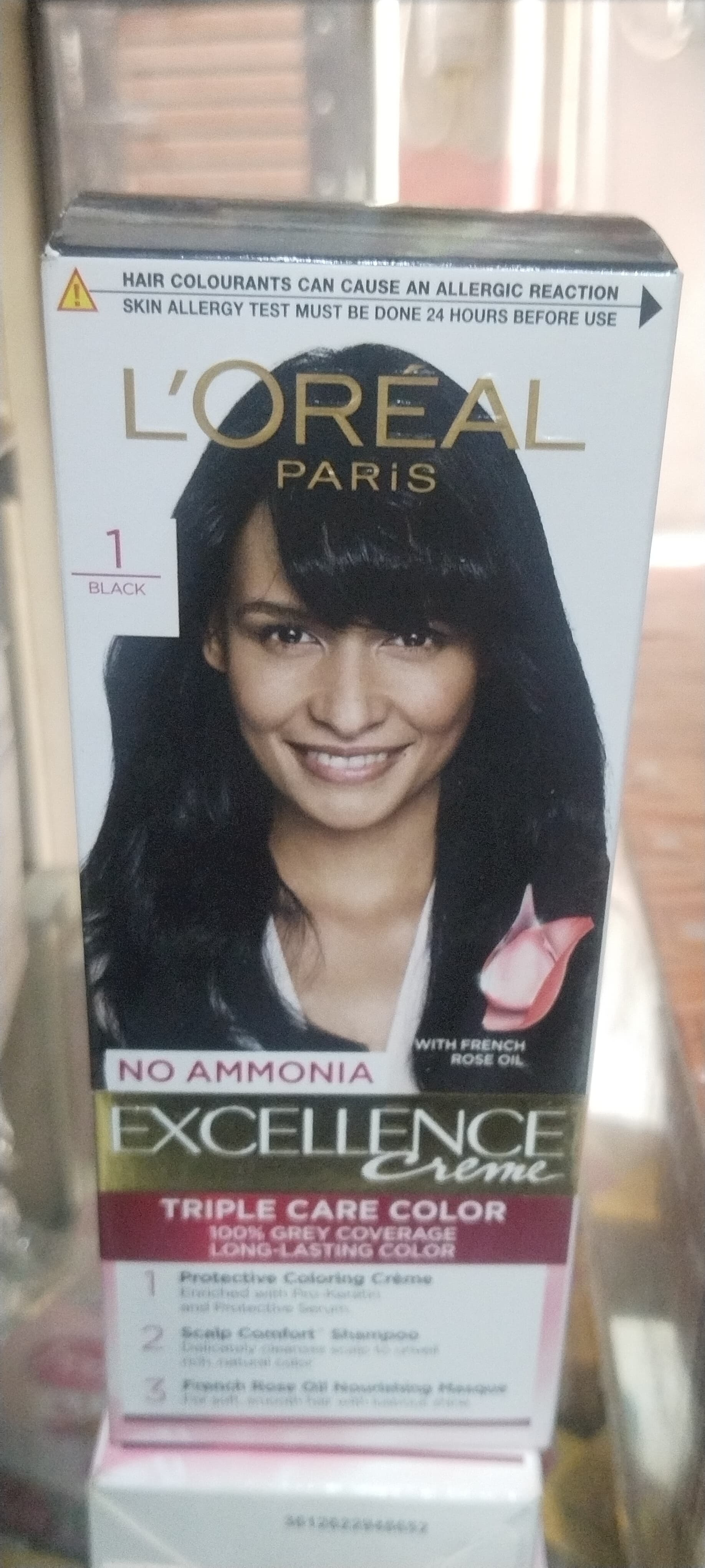 Loreal No Ammonia hair Colour Black No.1 25g+25ml