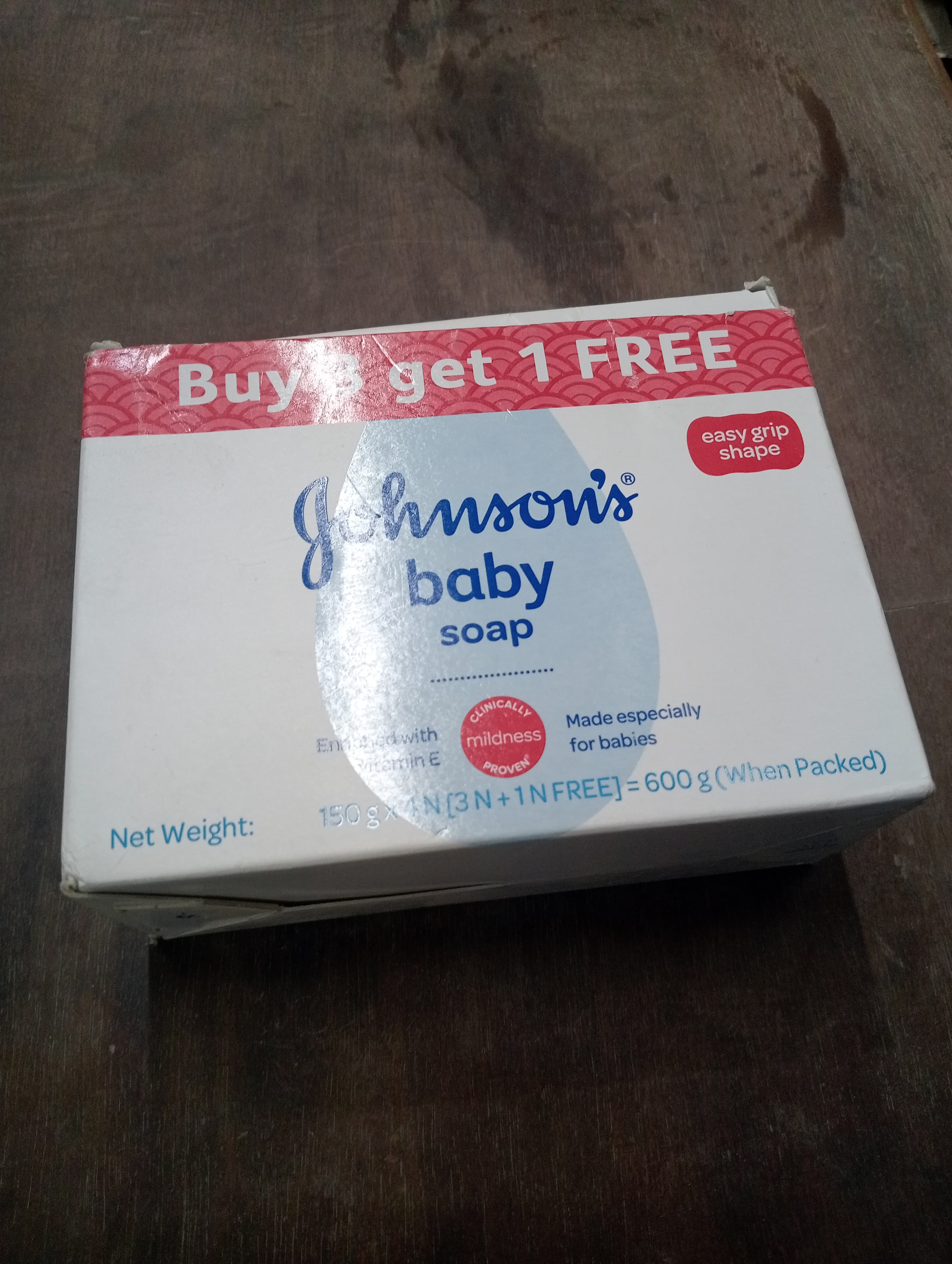 Johnson's Baby Soap  buy 3 get 1 free