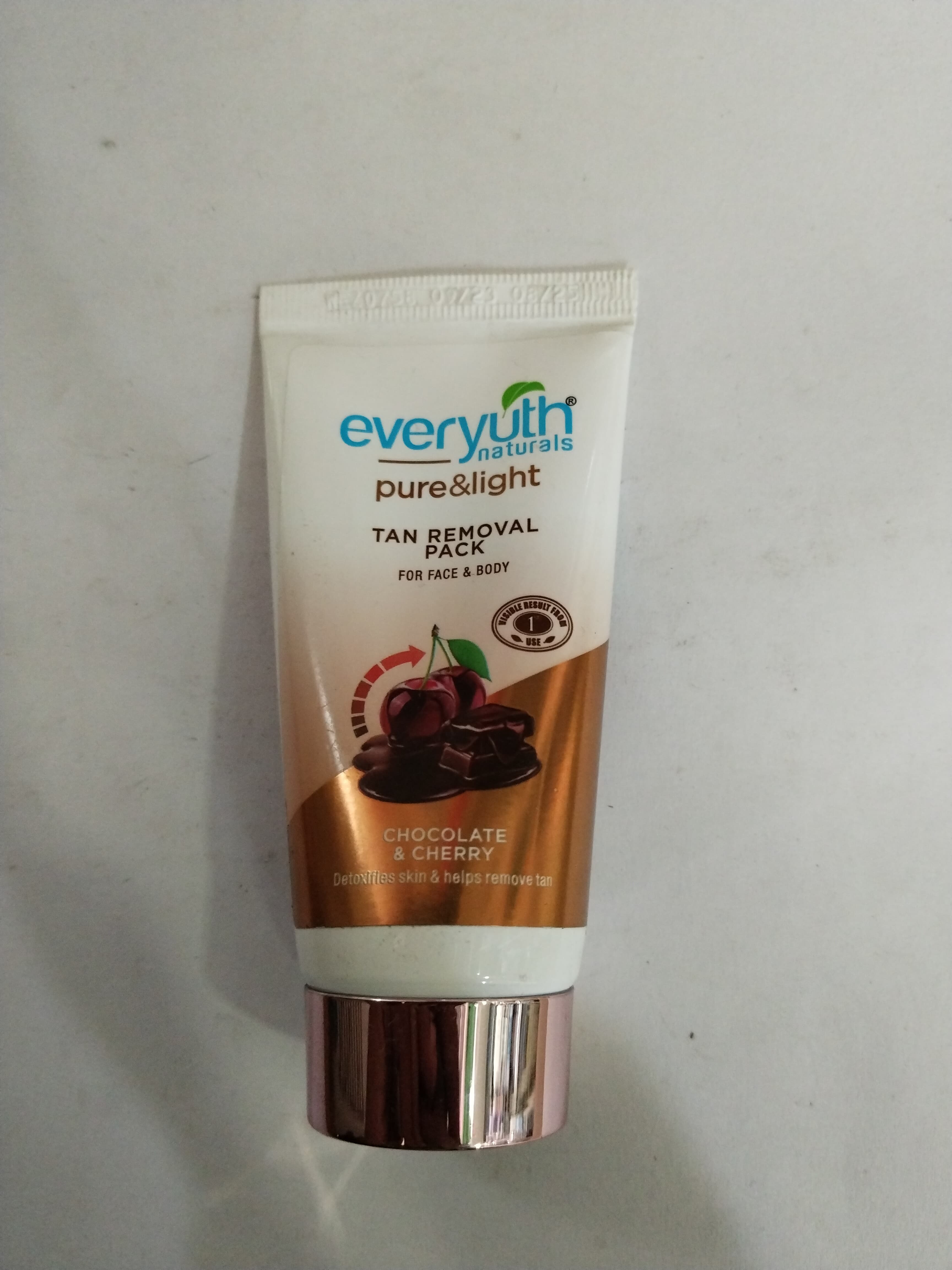 Naturals Pure&light Tan removal Pack Chocolate & cherry for face & body