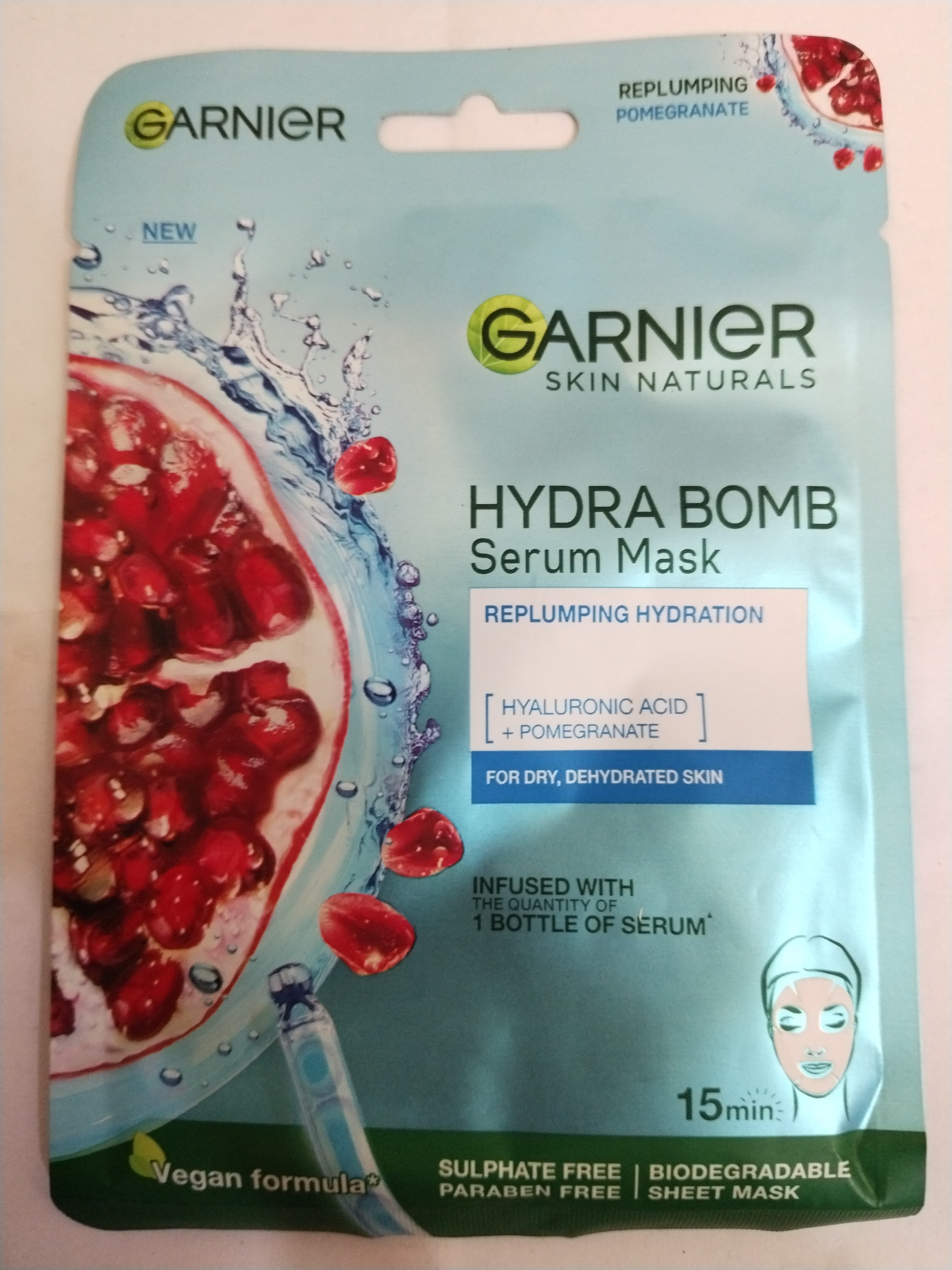 Garnier Skin naturals Hydra bomb Serum mask For dry,dehydrated skin