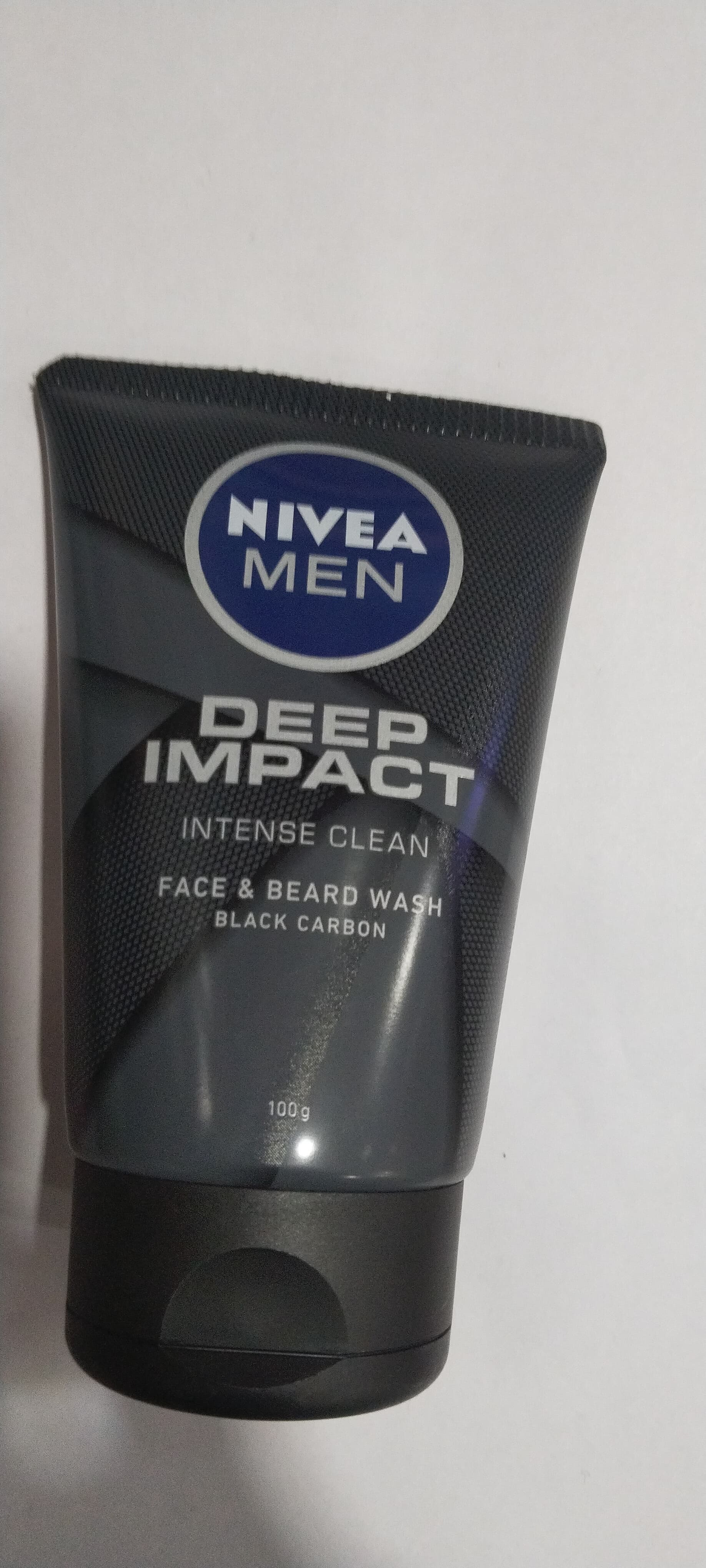 Nivea Men Deep Impact Intense clean Face & beard wash Black carbon