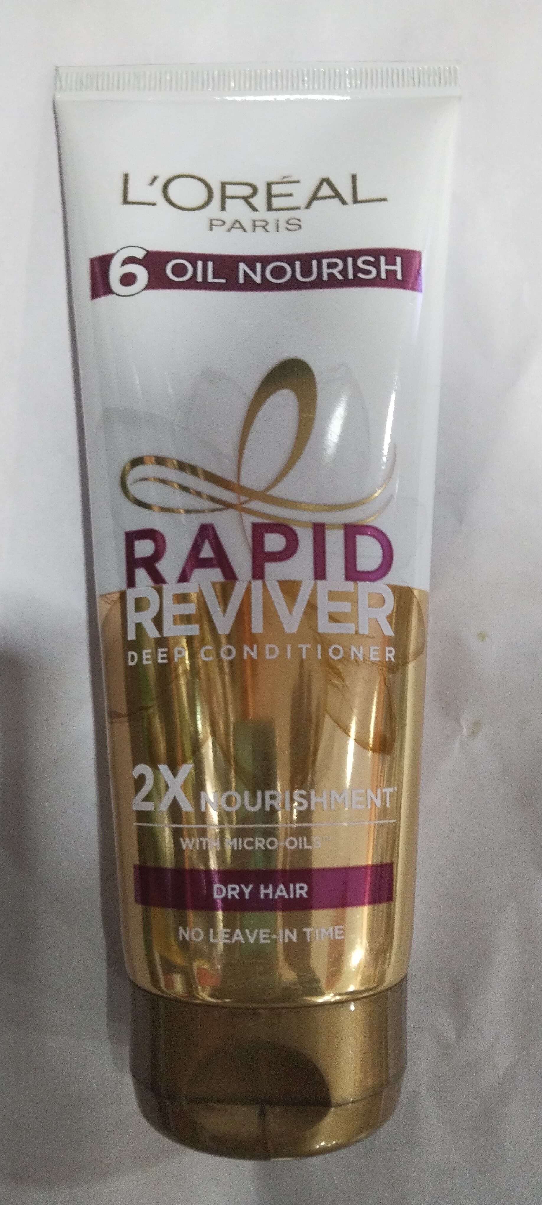L'oréal Paris 6 oil nourish Rapid Reviver Deep conditioner Dry hair