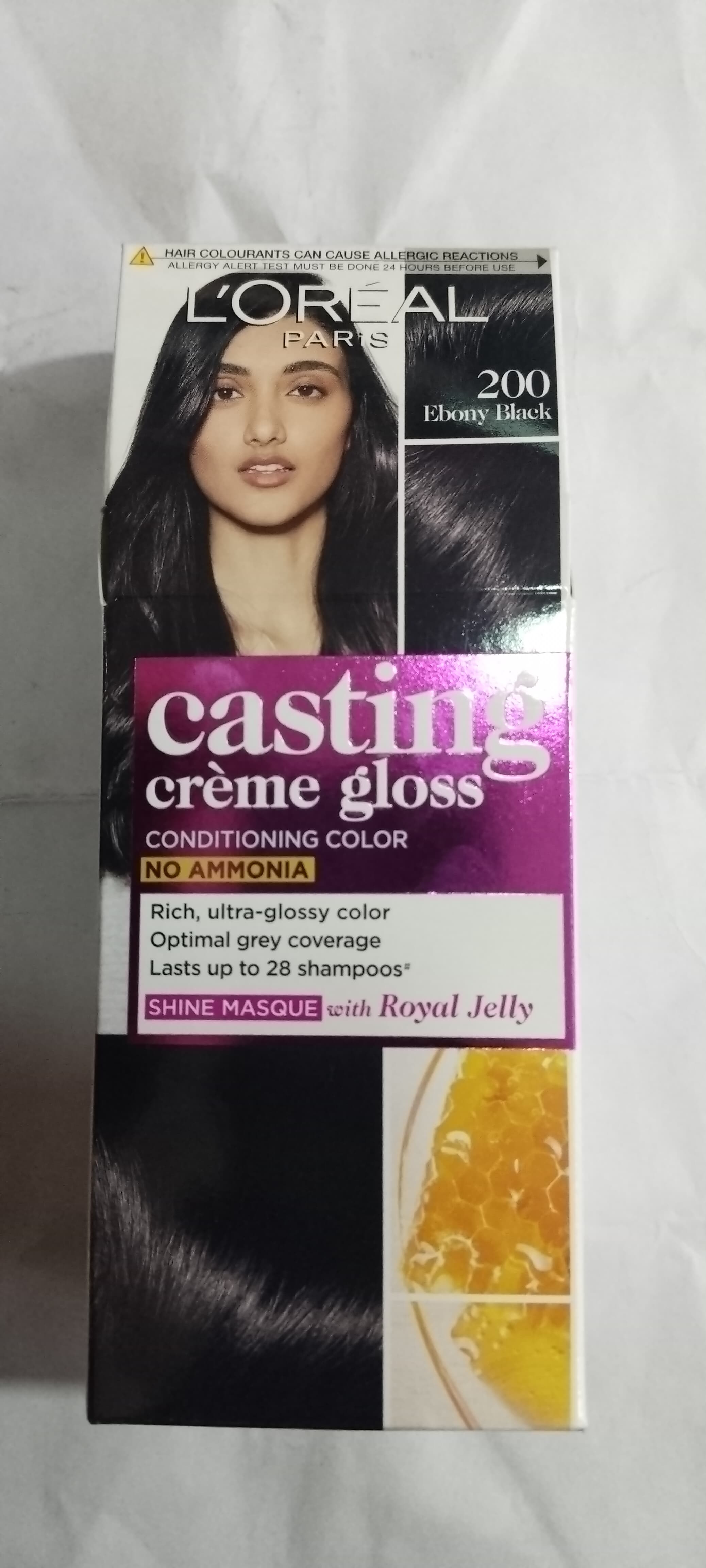 L'oreal Paris 200 Ebony black Casting Crème gloss Conditioning color No ammonia