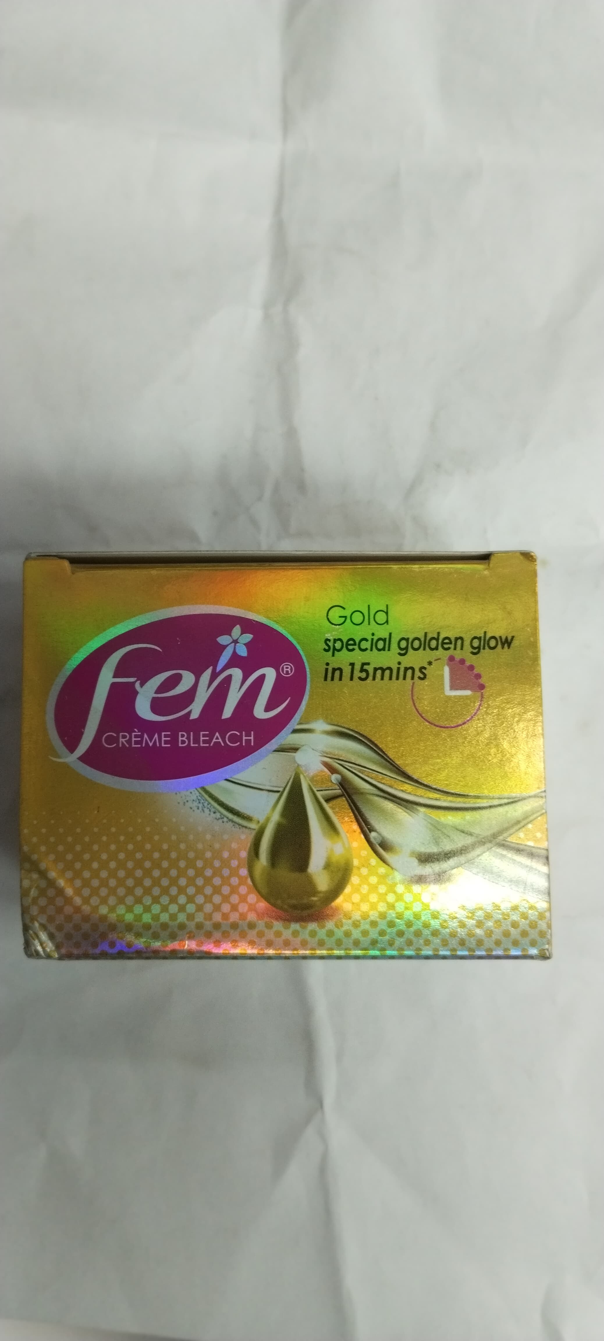 Fem Gold Special golden glow Crème bleach In 15mins