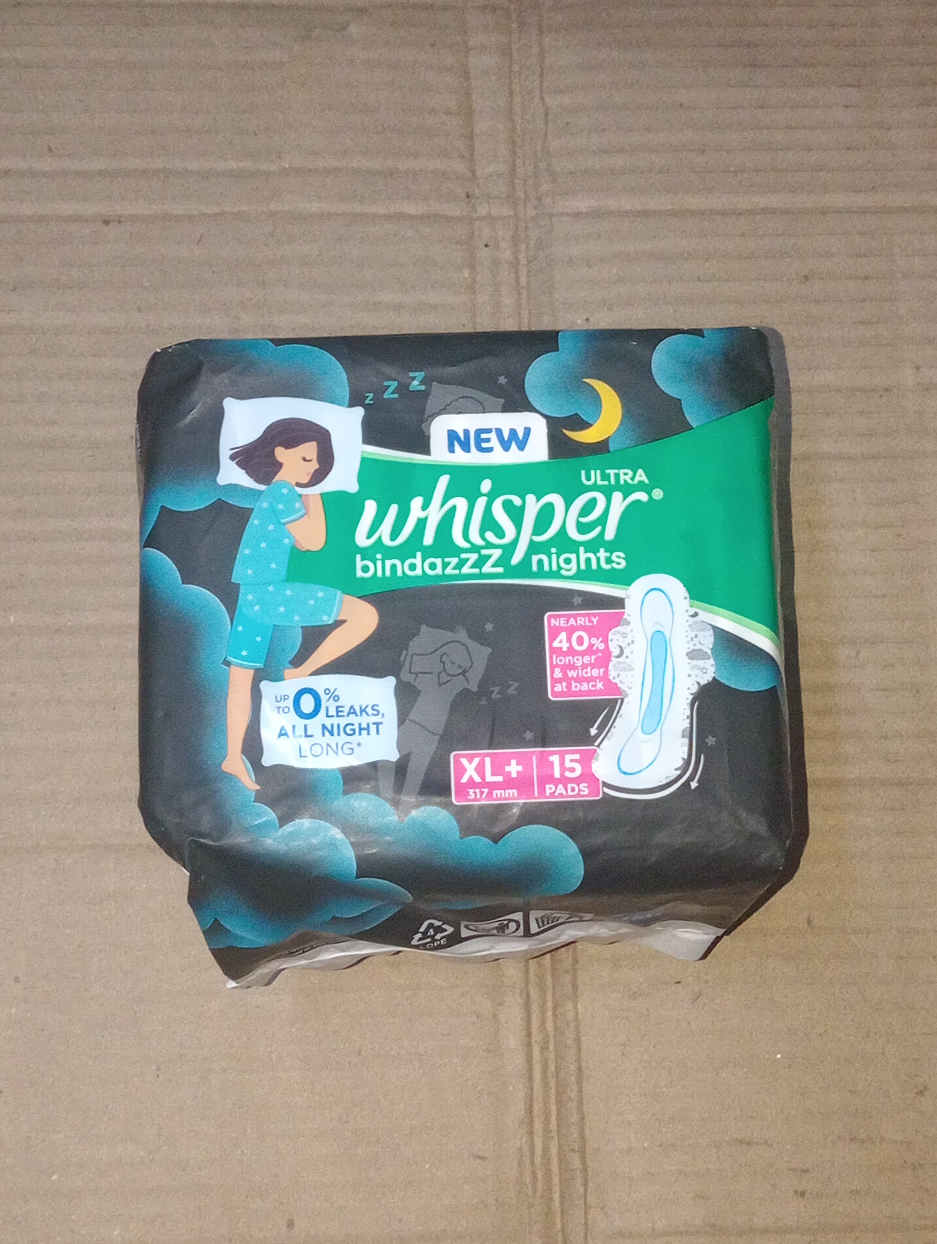 Whisper Bindazzz nights Xl+