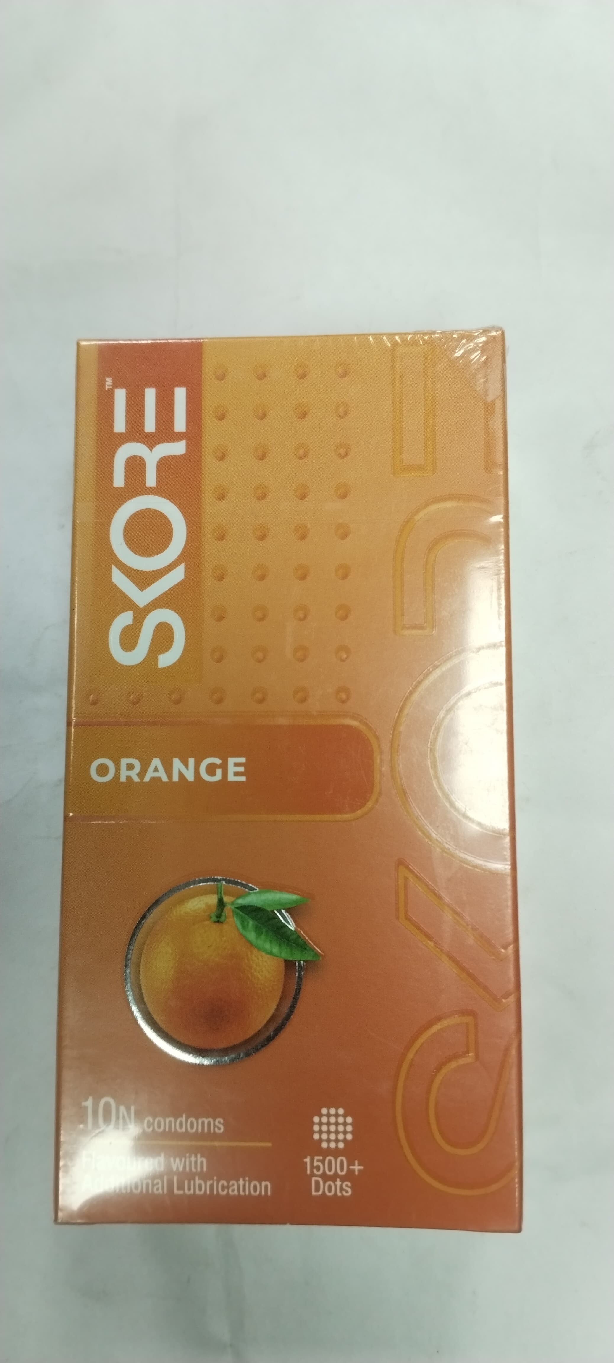 Skore orange condoms
