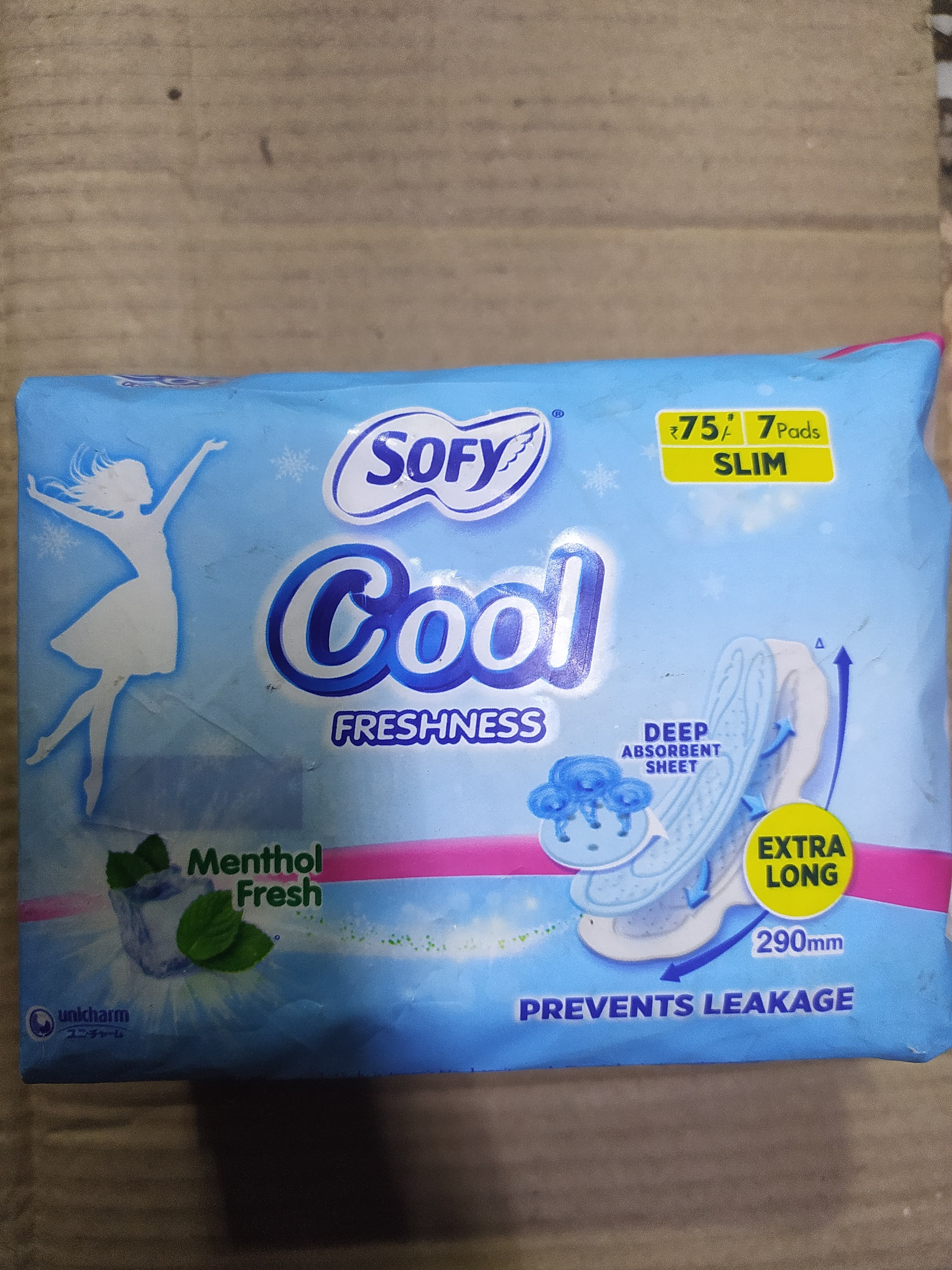 Sofy Cool Freshness Deep Menthol Fresh Prevents leakage