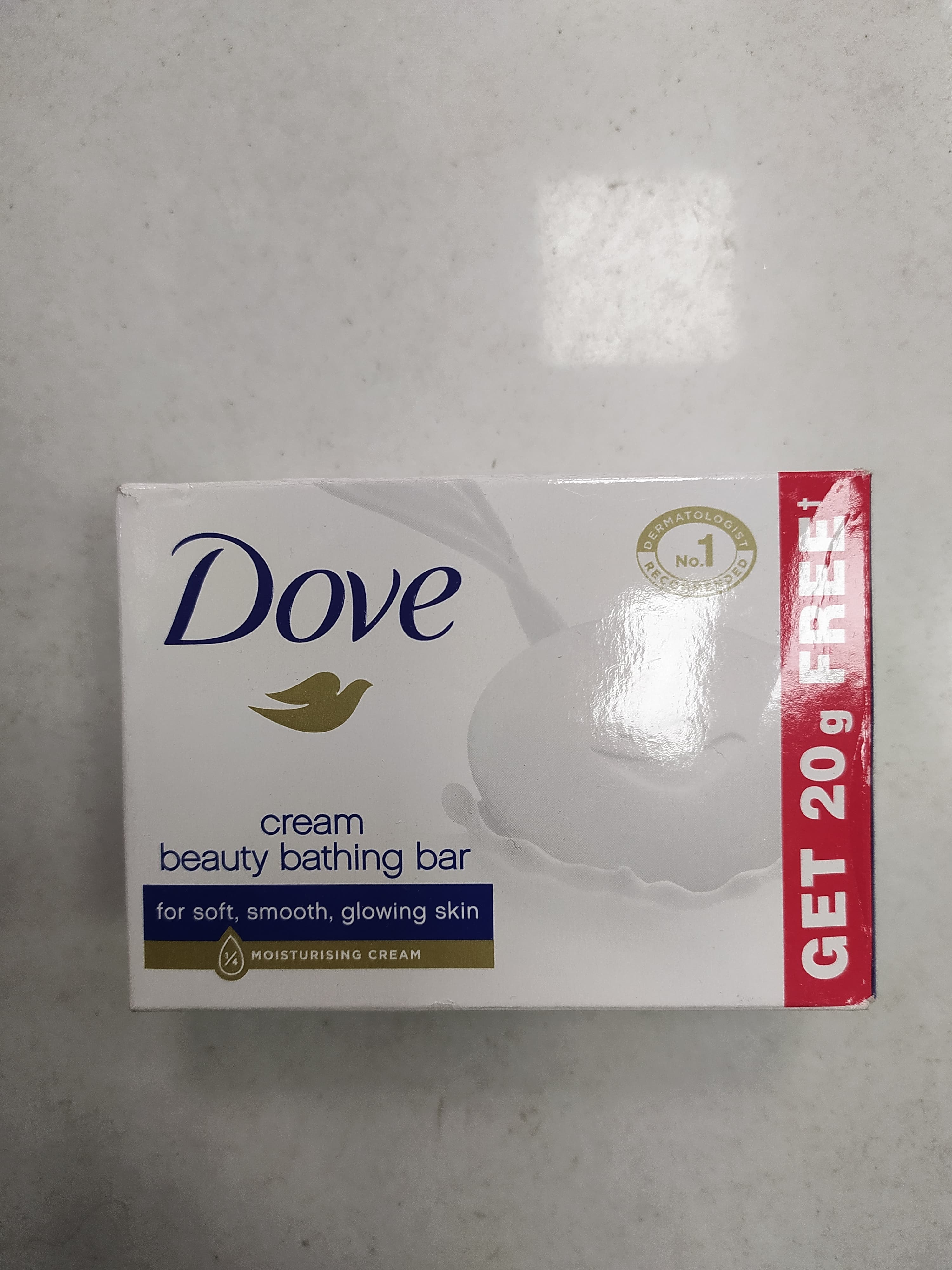 Dove Cream Beauty bathing bar For soft, smooth, glowing skin Moisturising cream