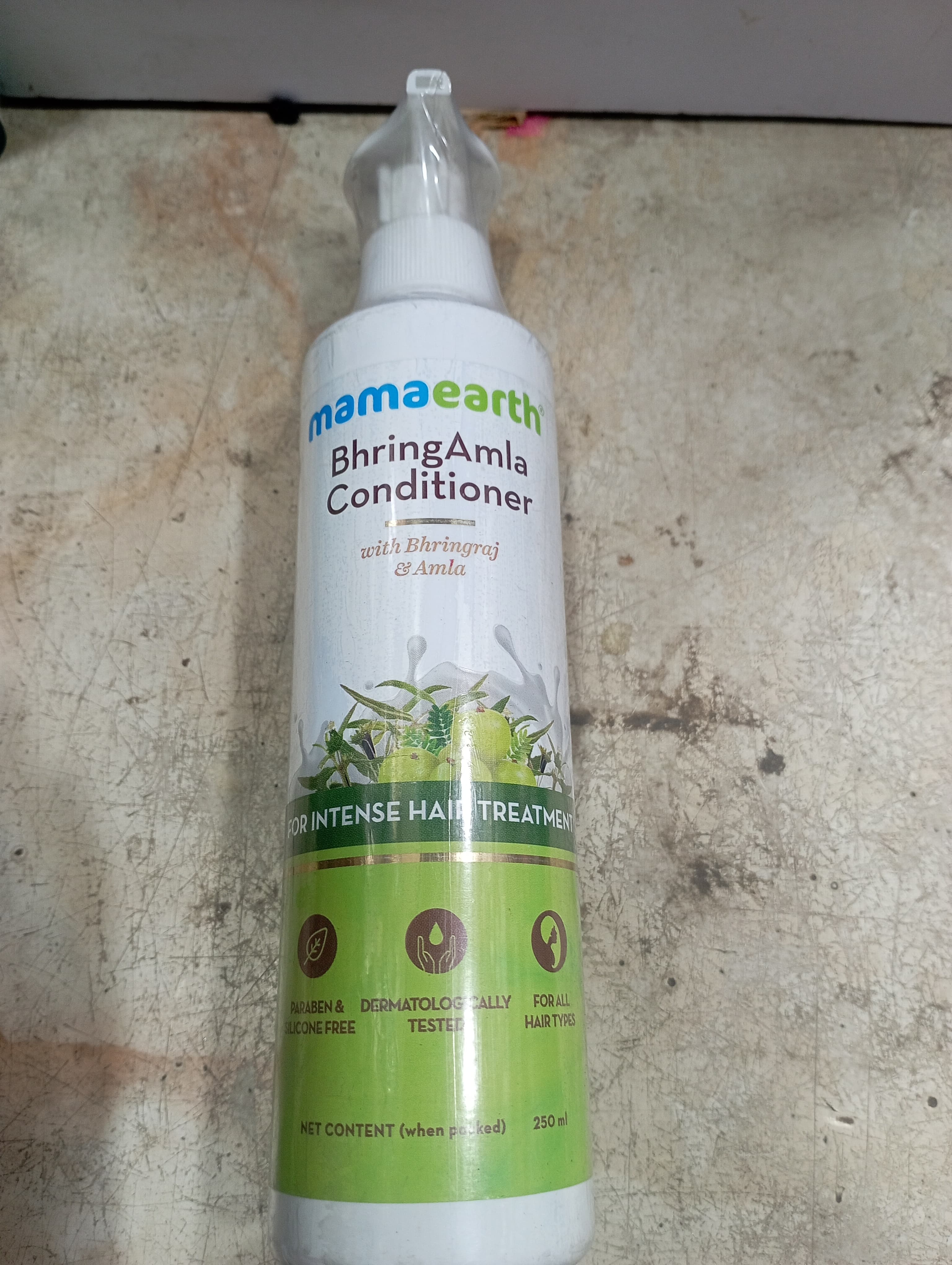 Mamaearth Bhringamla Conditioner With bhrin raj Aml For intense hair treatmen Men & dermatologically for all Cone free Tested Hairt Net content (when pocked) 250
