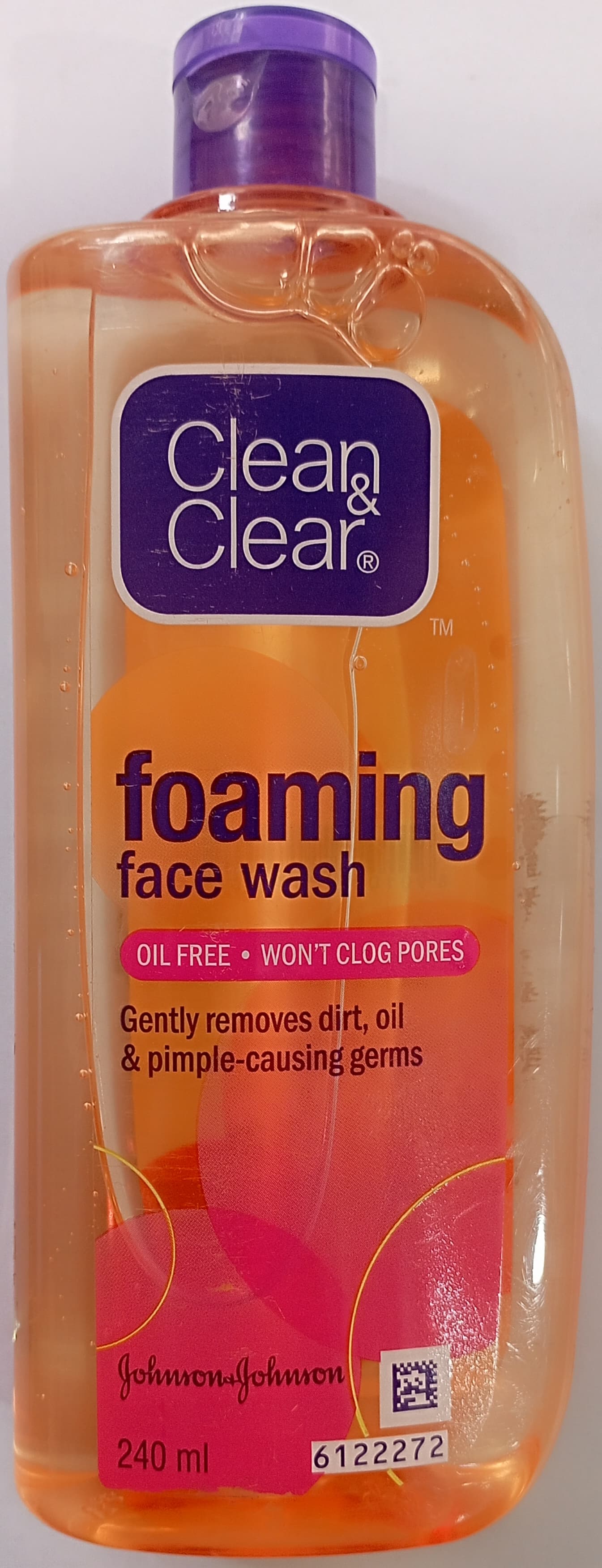 Clean Clear Foaming face wash oil free 240 ml