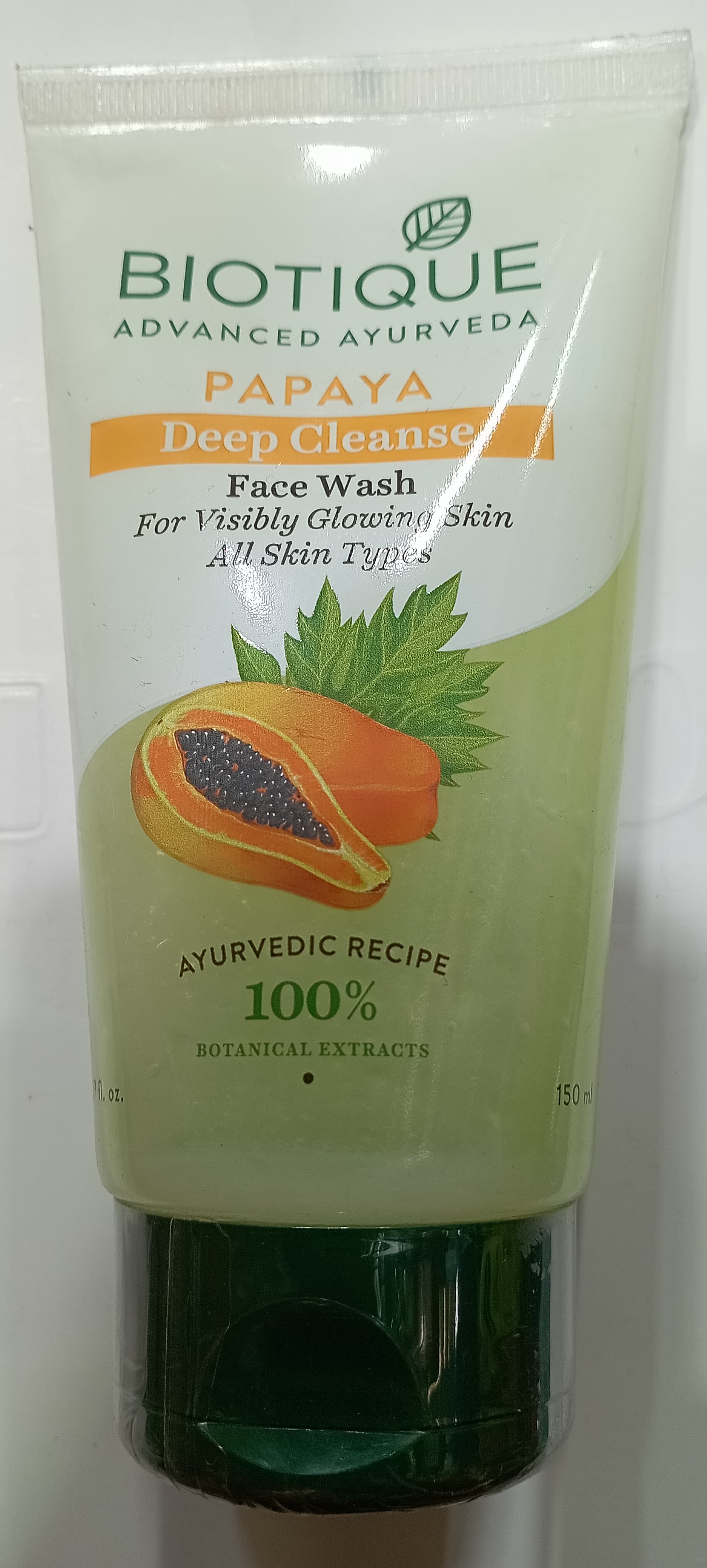 BIOTIQUE ADVANCED AYURVEDA PAPAYA DEEP CLEANSE FACE WASH 150 ML