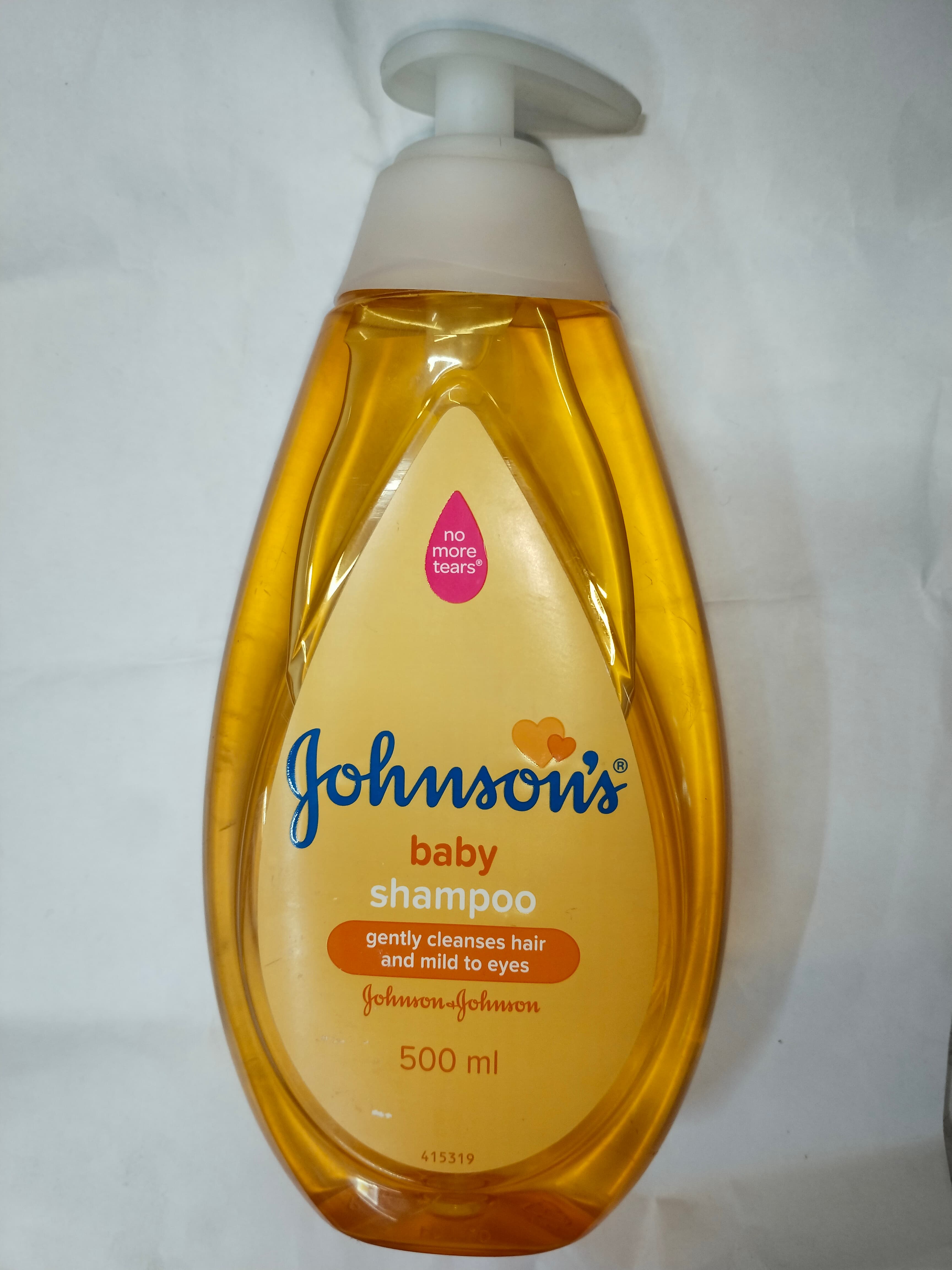 Johnson's Baby shampoo gently cleanses hair and mild to eyes
