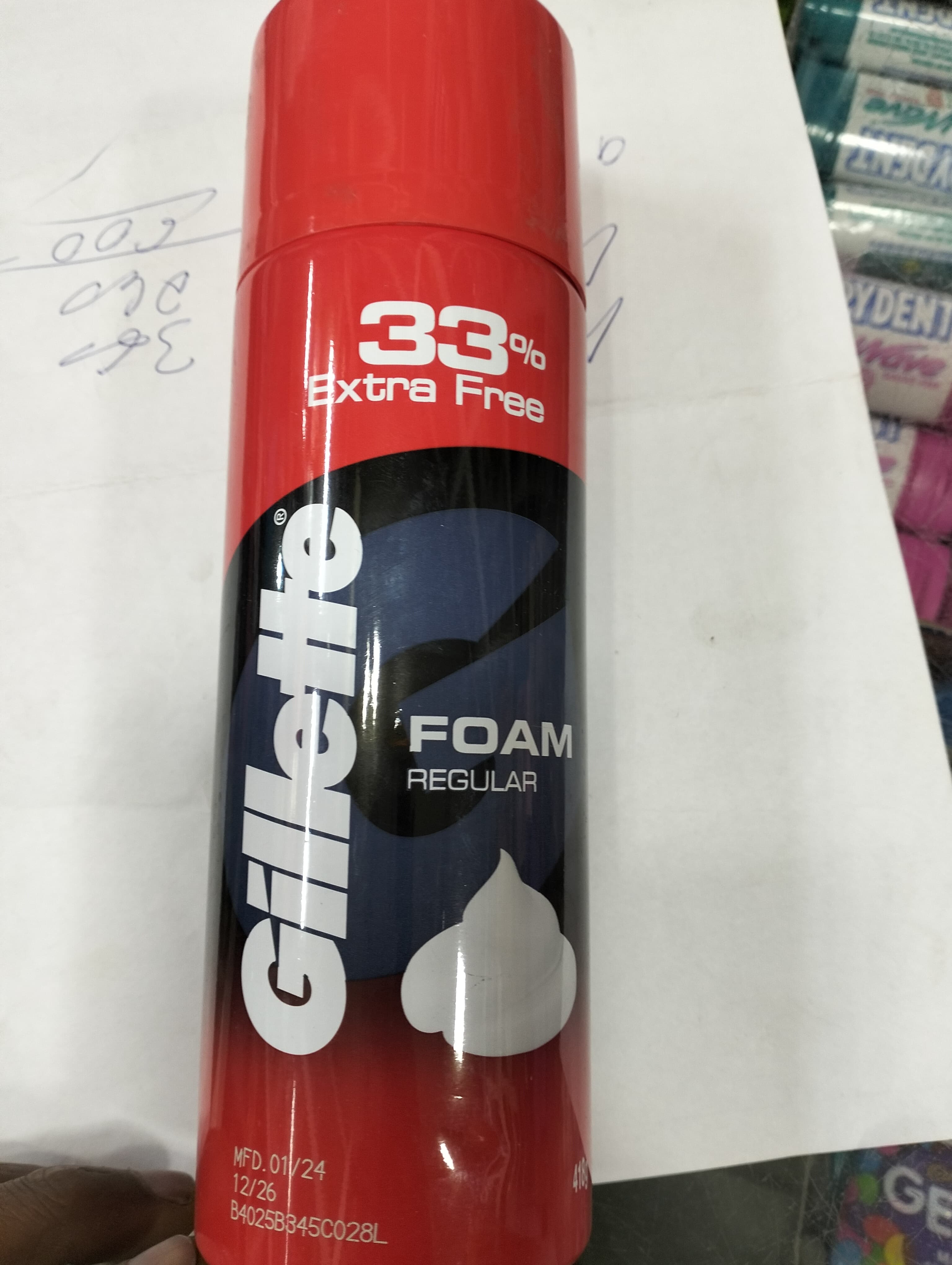 Gillette Extra free Foam Regular
